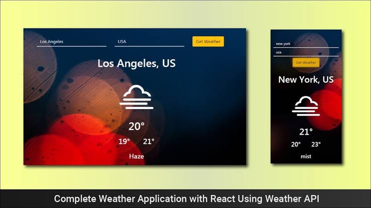 Weather Web App Using React JS and Weather API