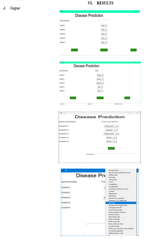 Disease Prediction using Python