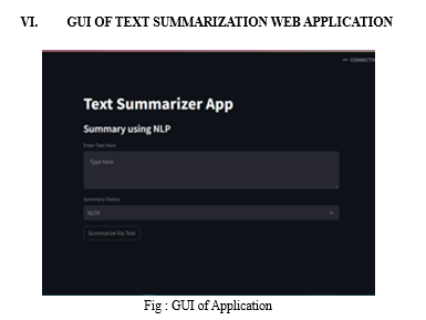 Text Summarization Using NLP