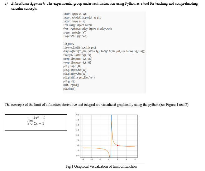 Teaching and Learning the Fundamental of Calculus through Python-based ...